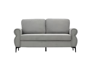 Canapé droit fixe ULEVR  2 places Polyester gris