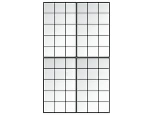 Miroir carré(e) à fixer coloris noir <strong></strong> <strong></strong> - 100 cm x 60 cm