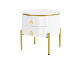 Table basse rond(e) coloris bicolore <strong>BEAUNIV</strong> <strong></strong> - 50 cmx50 cm