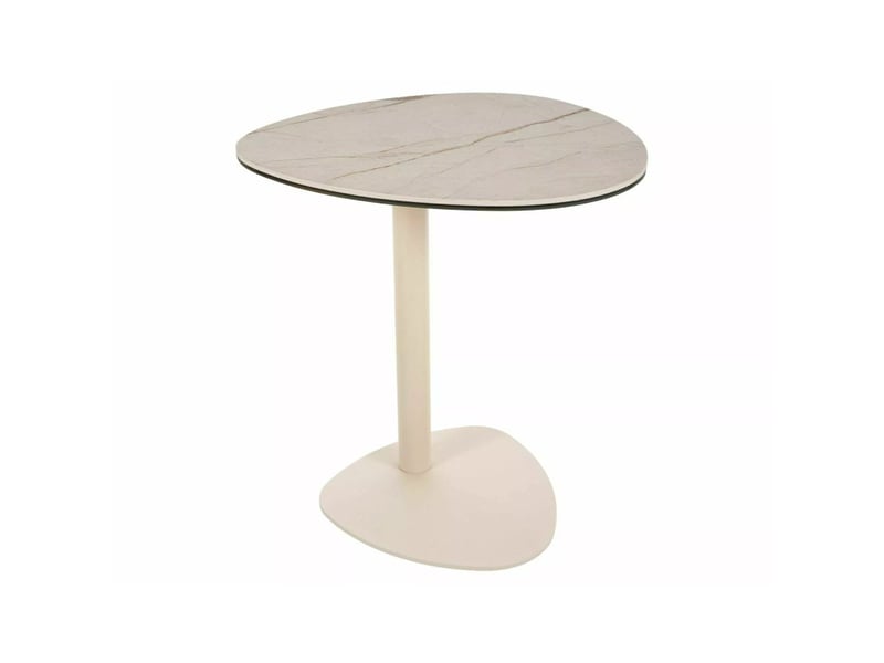  Table basse en céramique - gamme ciao c - d 50 cm - beige  - Conforama A
