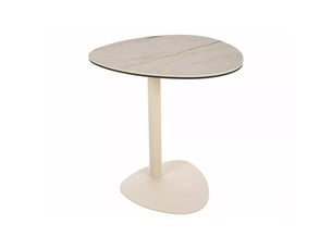 Table basse en céramique - gamme ciao c - d 50 cm - beige