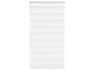 Store zèbre, store de fenêtre blanc 90x150 cm largeur du tissu 85,9 cm polyester cf48431