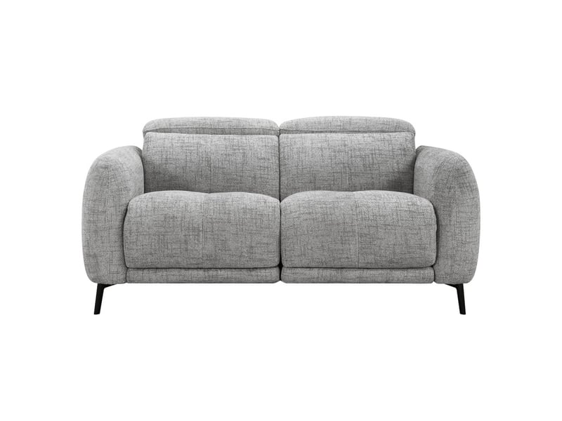 Canapé relax motorisé 2 pl en tissu chiné gris taupe – june - Conforama C