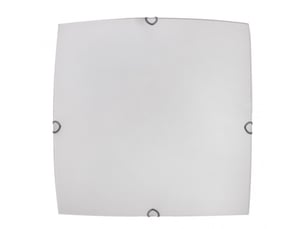 Plafonnier fabrilamp ayla 3 x e27 blanc 40 x 7 cm