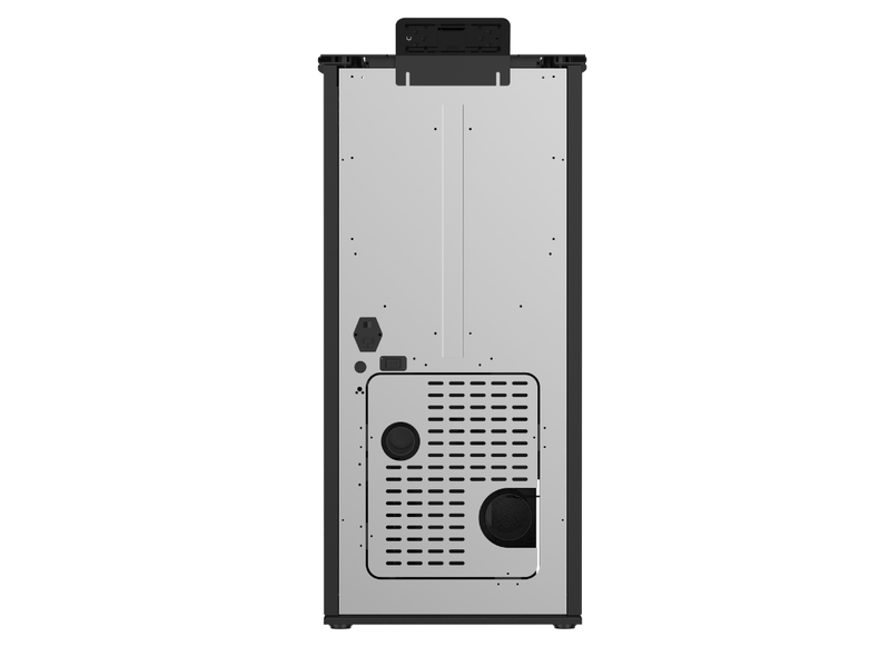  Poêle à granulés étanche emma 10 kw + télécommande - noir  - Conforama D