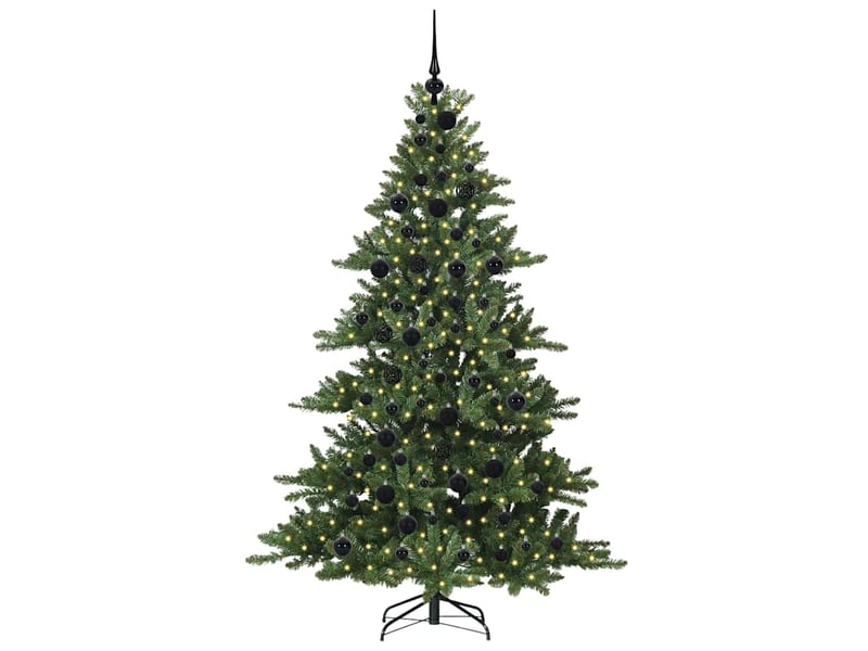  Sapin de noël artificiel, arbre de noël à branches articulées vert 180 cm shl4769  - Conforama C