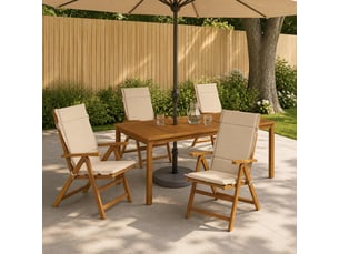Lot de 4 coussins de chaise à dossier haut  gemert cf59317