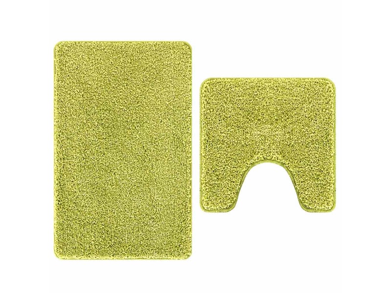 Ensemble de tapis de bain antidérapants 2 pc vert 50 x 50 cm pp cf64749 - Conforama A