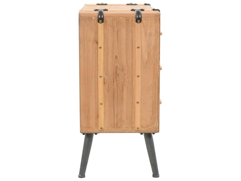  Armoire de rangement bureau, armoire à tiroirs bois de sapin massif 91x35x73 cm  - Conforama C