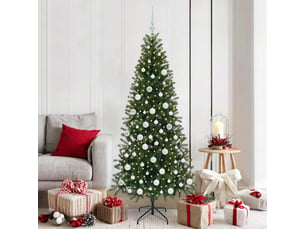 Sapin de noël artificiel, arbre de noël vert 180 cm pe et pvc shl7718