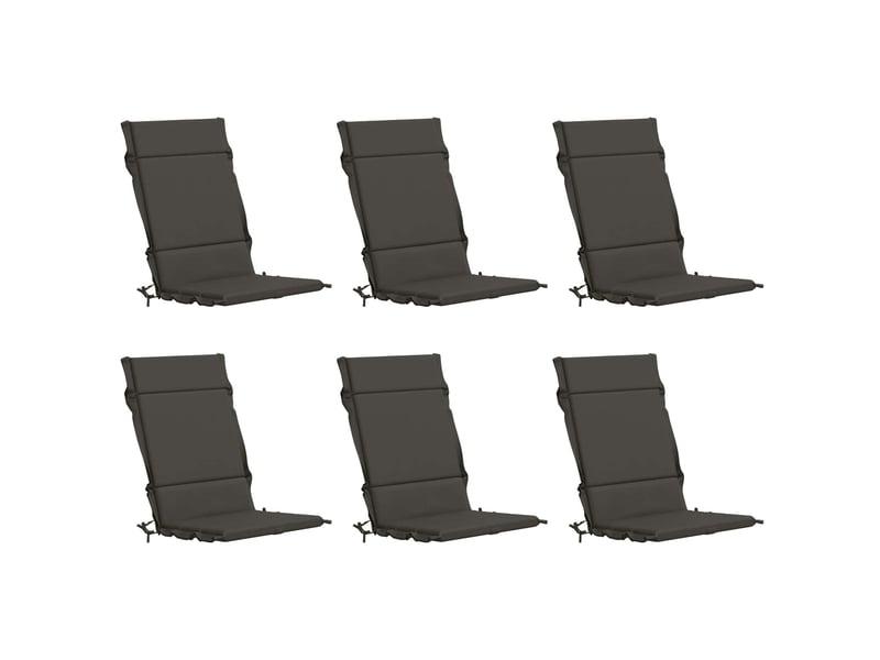 Lot de 6 coussins de chaise à dossier haut gemert cf59370 - Conforama A