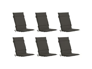 Lot de 6 coussins de chaise à dossier haut gemert cf59370