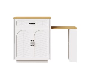 Buffet 4 porte(s)  2 tiroir(s)   - 193.5 cm coloris blanc 