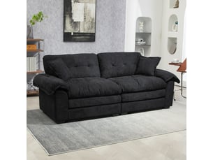 Canapé 2 places, canapé de salon, en chenille, 213 cm, mobilier pour espace de vie, pour salon et séjour