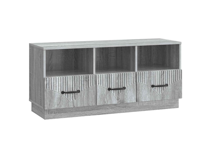  Meuble tv - banc tv - meuble de rangement sonoma gris 102 x 34,5 x 47 cm bois d'ingénierie  - Conforama A