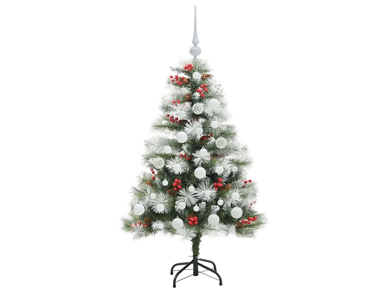  Sapin de noël artificiel, arbre de noël vert et blanc 120 cm shl9722  - Conforama D