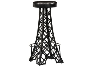 Lot de 2 tabouret de bar, chaise de bar cuir véritable shl51038