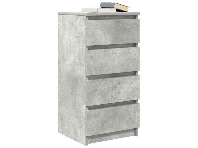  Buffet - bahut - meuble de rangement gris béton 37,5x35x76 cm bois d'ingénierie  - Conforama D