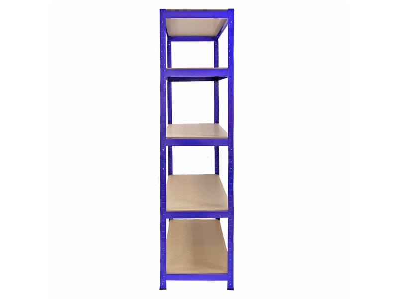  Monster racking - 5 rayonnages t-rax en acier sans boulons bleus 90cm x 45cm x 180cm 7008(5)#7100 - Conforama C
