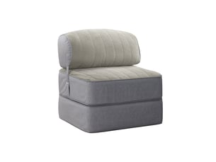 Pouf / repose pied gris