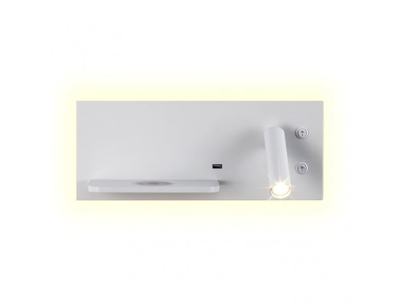  Applique murale led fabrilamp velazquez 2 w 4000 k blanc 14 x 35 x 14 cm 17136DE01 - Conforama C