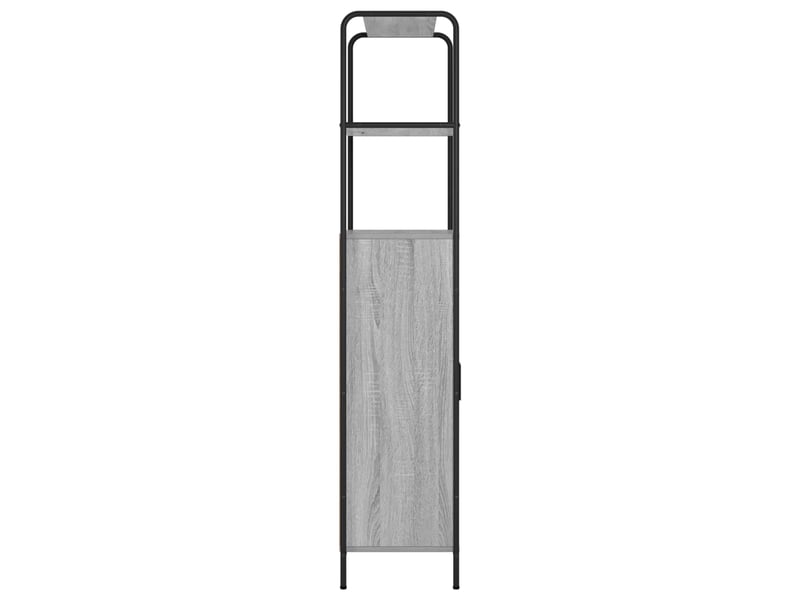  Haut armoire, armoire de rangement sonoma gris 40x33x161 cm bois d'ingénierie  - Conforama E