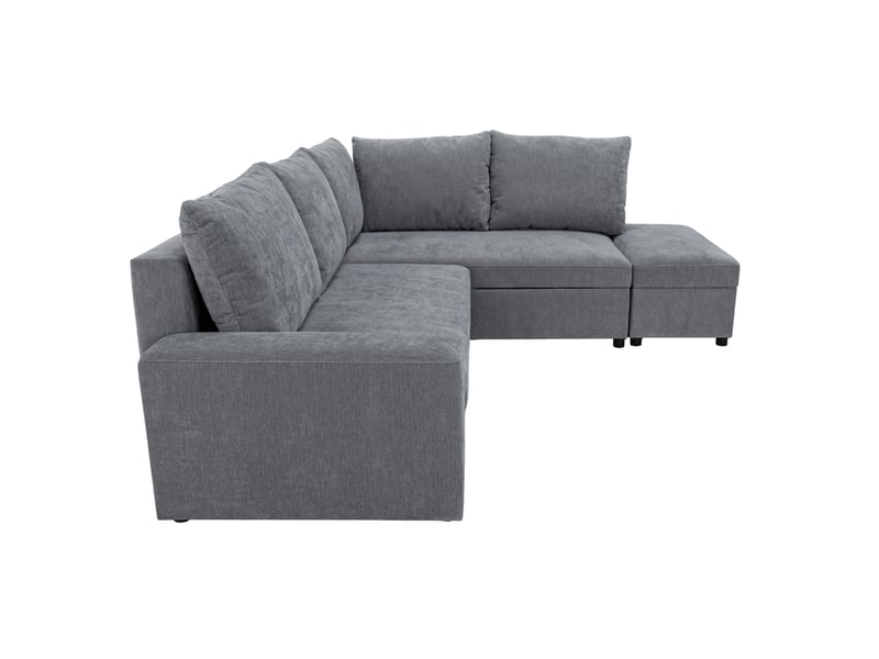 Canapé d'angle gris convertible 3 places  - Conforama E