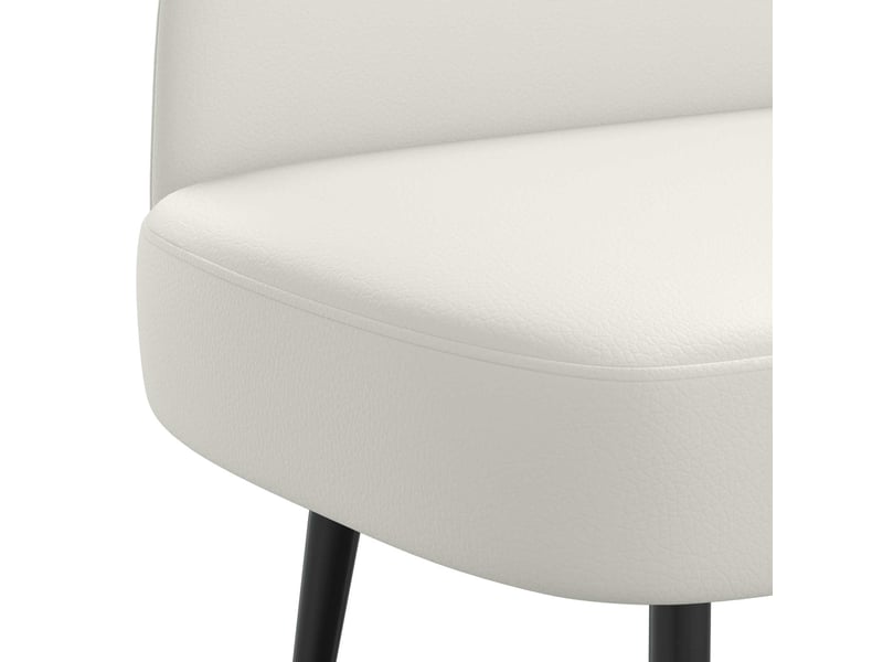 Banc rembourré, banc de lit avec dossier blanc 110x60x76 cm simili cuir - Conforama E