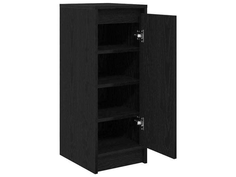  Meuble à chaussure | armoire à chaussures chêne noir 29,5x34x76 cm bois d'ingénierie  - Conforama E