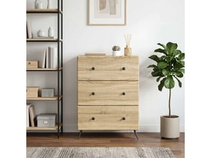 Armoire de rangement bureau, armoire à tiroirs 66 x 34,5 x 90 cm bois d'ingénierie shl4286