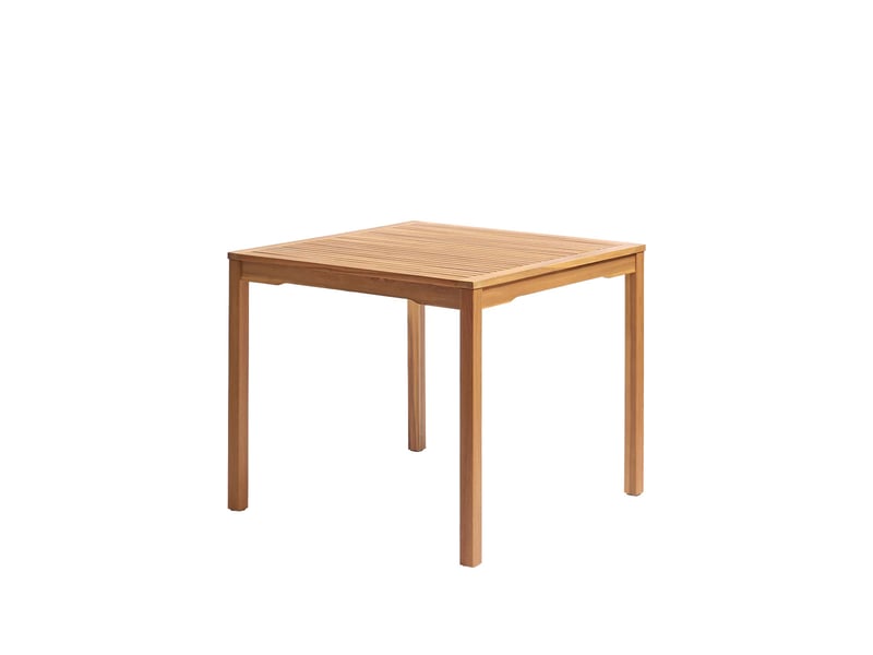  Table de jardin carrée en acacia massif huilé 24p praia 700200 - Conforama A