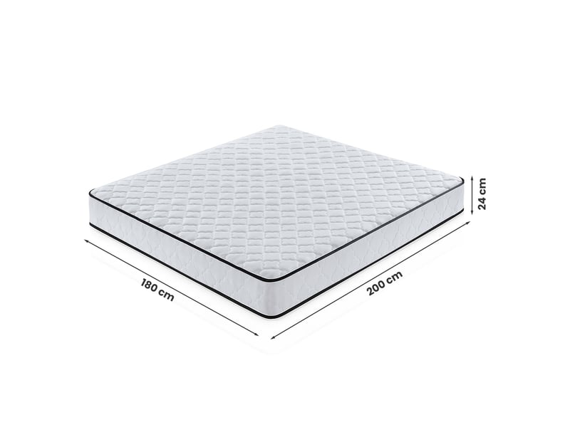  Matelas à ressorts ensachés 7 zones avec protège-matelas h3 180x200 cm  - Conforama C