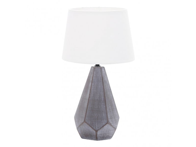  Lampe à poser fabrilamp ibi e27 coloris noirblanc 43 x 24,8 x 24,8 cm 160271009 - Conforama A