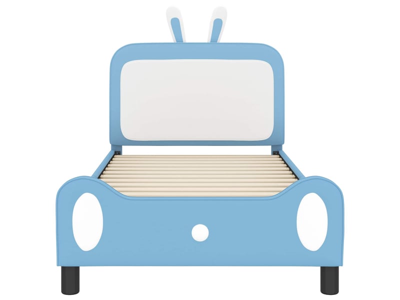  Cadre de lit pour enfants - lit jeune avec tête de lit bleu 80 x 200 cm pu  - Conforama E