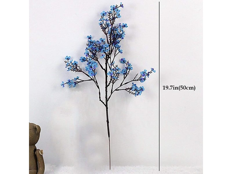  Fleurs artificielles respirantes en tissu, 6 bouquets de plantes en soie artificielles européennes, décoration de mariage et de fête, bouquets décoratifs, fleurs pressées, bricolage de jardin ()-aquaf  - Conforama B