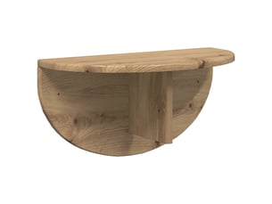 Étagère flottante, étagère suspendue montage mural chêne artisanal 48 x 24 x 24 cm cf42473
