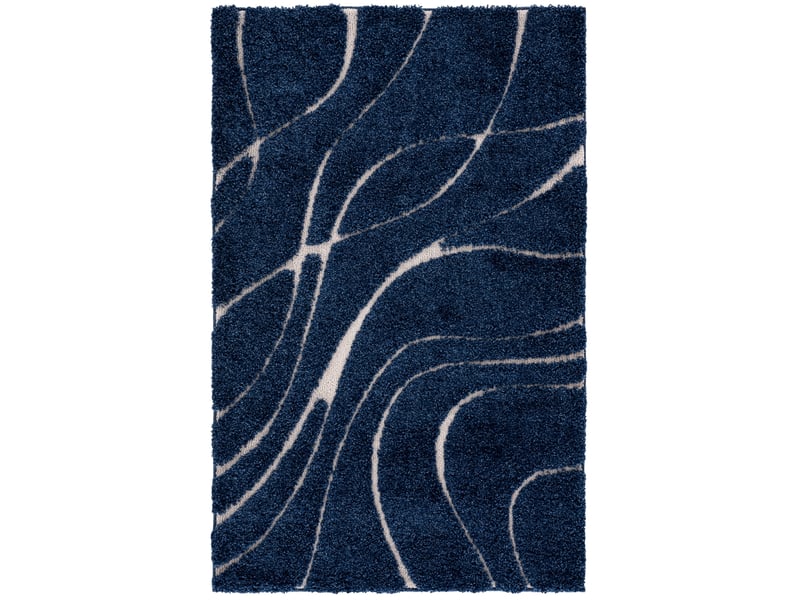  Tapis en polypropylène bleublanc, 122 x 183 cm  - Conforama A