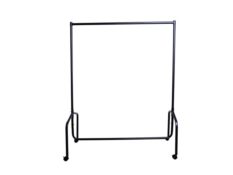  Portant à vêtements avec roulettes tringle a vêtement solide charge 140 kg 150 x 60 x 170 cm porte-manteau en acier noir  - Conforama B