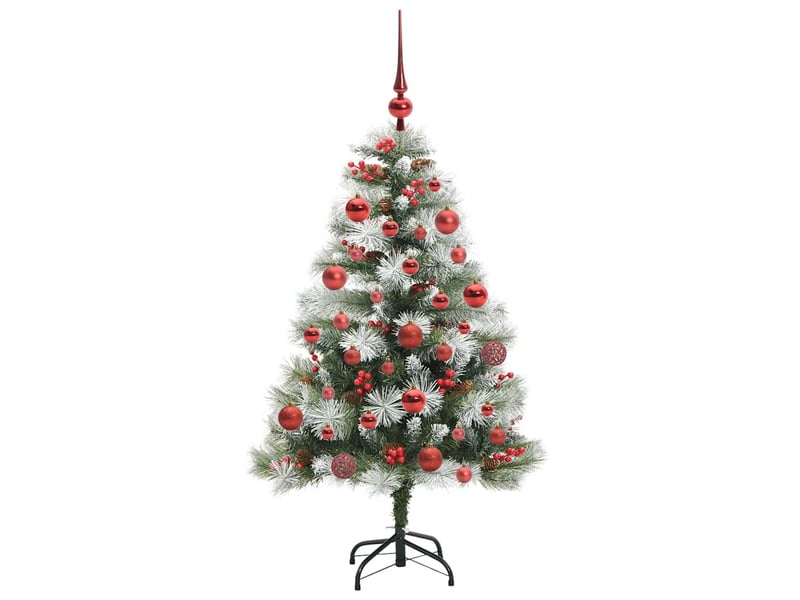 Sapin de noël artificiel, arbre de noël vert et blanc 150 cm shl5156 - Conforama D