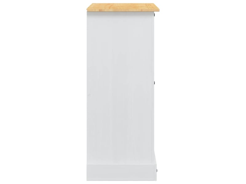  Coffre de rangement, boîte de rangement avec tiroir corona blanc 92x48x114 cm  - Conforama E