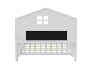 Lit avec rangement 90x200 cm <strong>DZMDIP</strong>  <strong></strong> coloris blanc