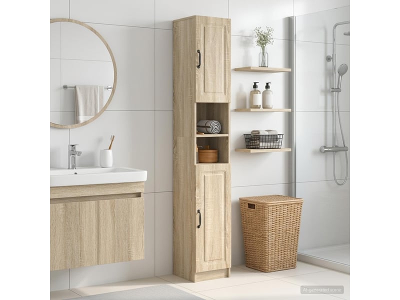  Colonne de salle de bain avec étagère ouverte utrecht shl1885  - Conforama B
