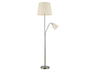 Lampadaire fabrilamp arturo e14 coloris cuir 180 x 40 x 40 cm