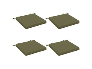 Lot de 4 coussins de siège, coussins d'assise soest 100 % polyester cf60212