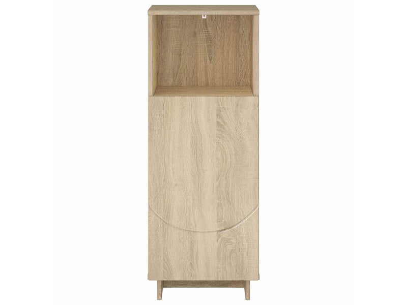  Armoire de salle de bain, meuble de rangement chêne sonoma 36.5x38x95 cm  - Conforama D
