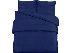 Ensemble de housse de couette bleu marine 140x200 microfibre