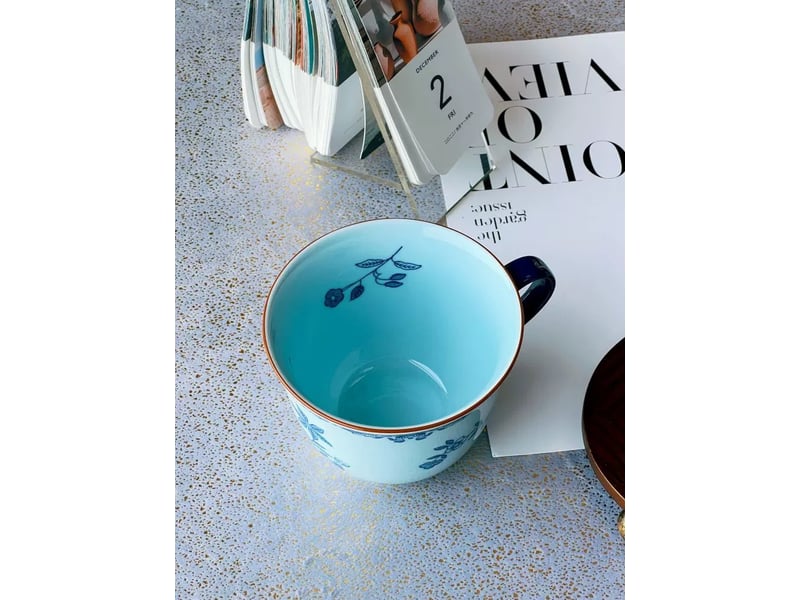  Mug rörstrand ostindia en céramique, bleu, 400 ml  - Conforama D