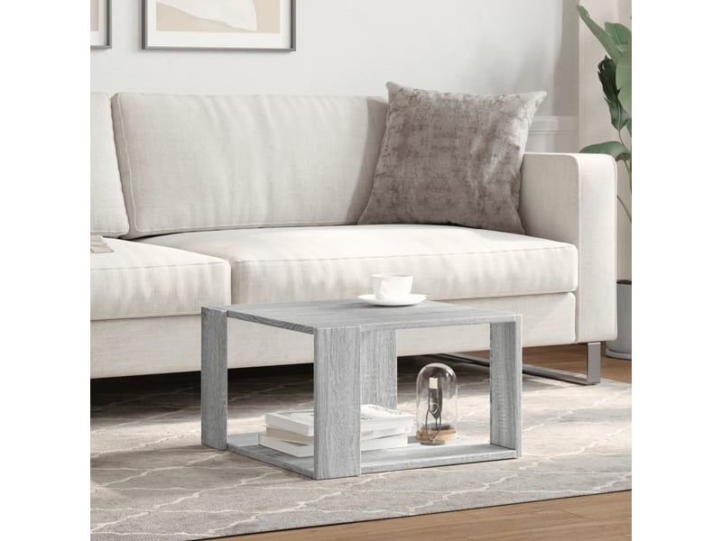  Table basse - table de salon - table à thé sonoma gris 51,5x51,5x30 cm bois d'ingénierie  - Conforama C