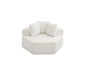 Canapé droit fixe <strong></strong> <strong></strong> 1 place Tissu beige