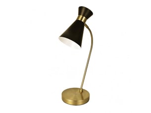 Lampe de bureau fabrilamp petra noircuir 1 x e14 orientable 48x24x15 cm